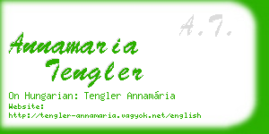 annamaria tengler business card
